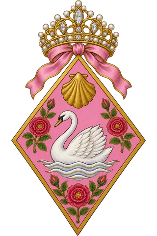 Painted crest: The Beauty, crowned
